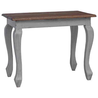 Set Tavolini a Incastro 3 pz in Legno Massello di Mogano