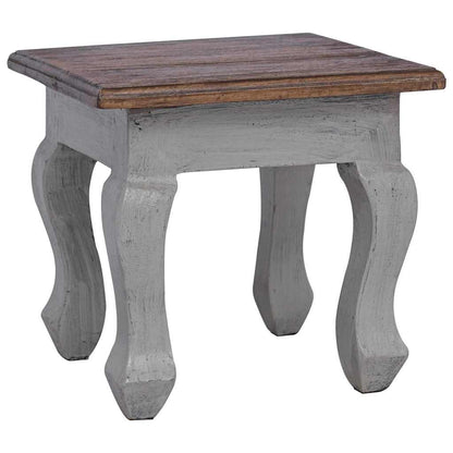 Set Tavolini a Incastro 3 pz in Legno Massello di Mogano