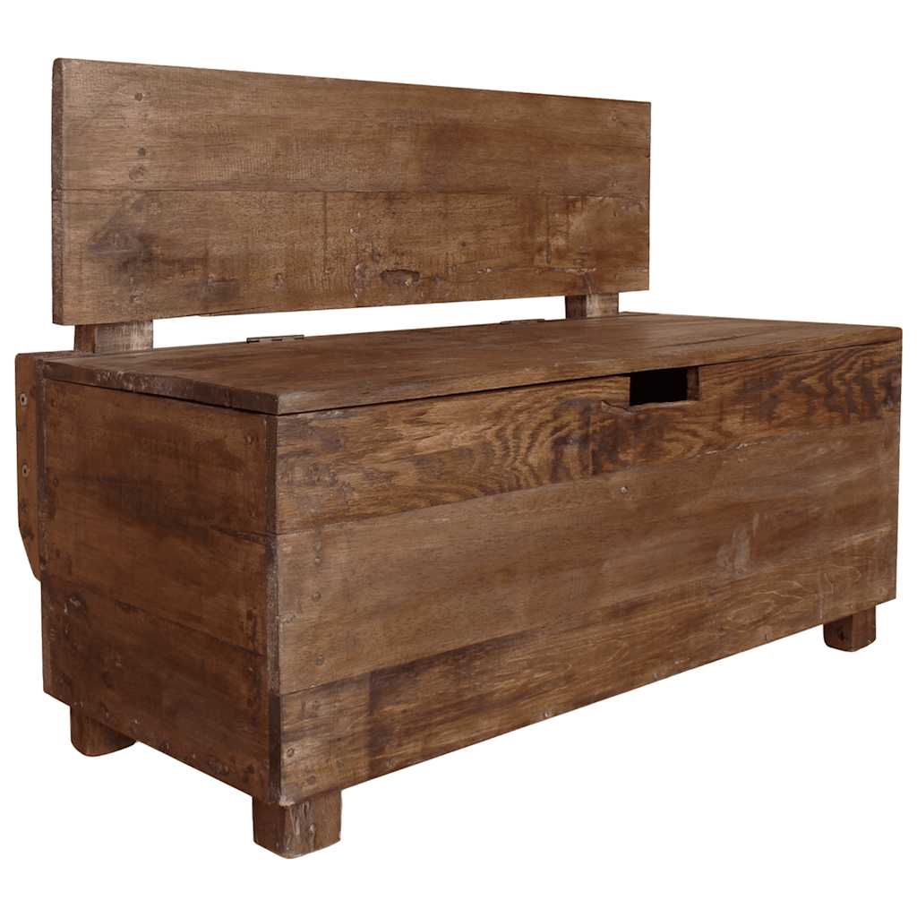 Panca in Legno Massello di Mogano 86x40x60 cm | homemem39