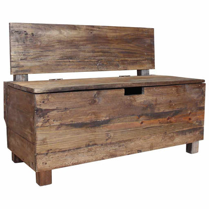 Panca in Legno Massello di Mogano 86x40x60 cm | homemem39