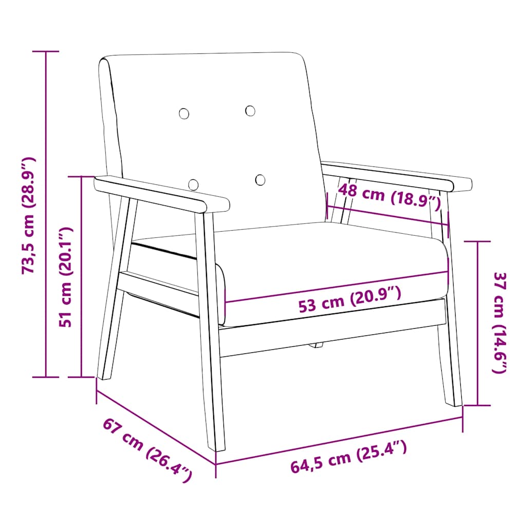 Poltrona Grigio Scuro in Tessuto