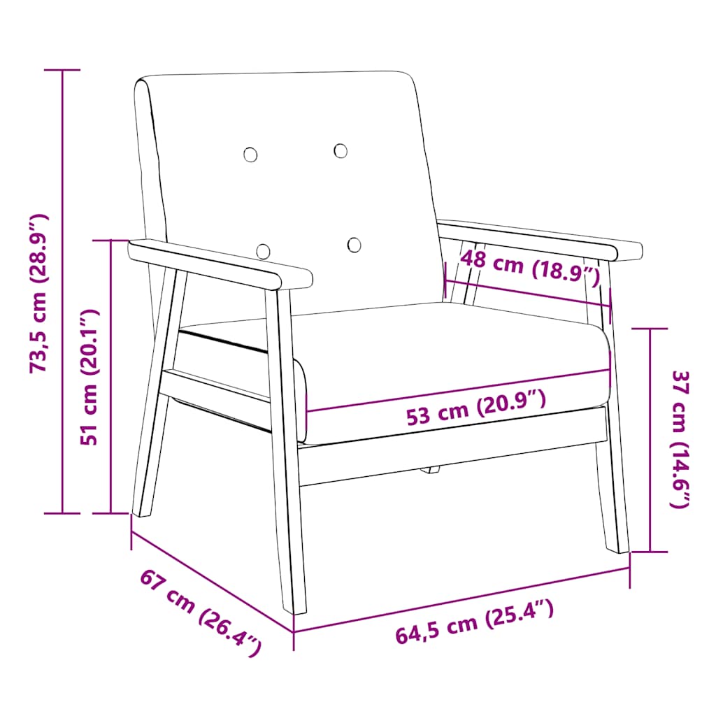 Poltrona Blu in Tessuto