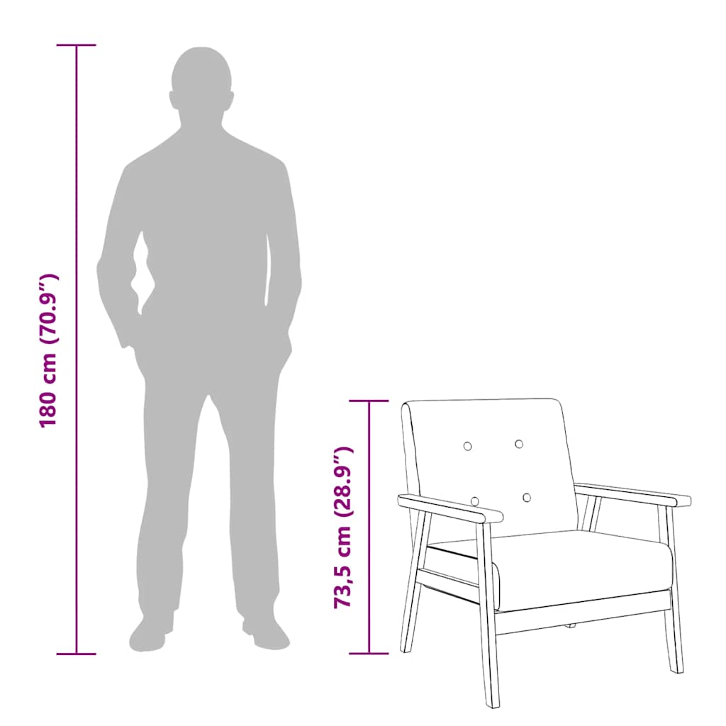 Poltrona Blu in Tessuto