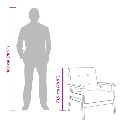 Poltrona Blu in Tessuto