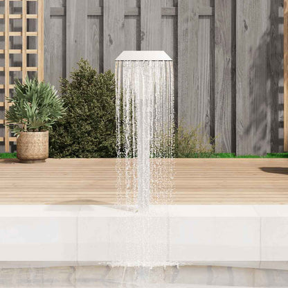 Fontana per Piscina in Acciaio Inossidabile 50x30x90 cm Argento | homemem39