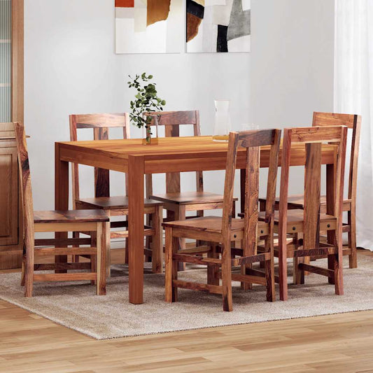 Sedie da Pranzo 6 pz in Legno Massello | homemem39