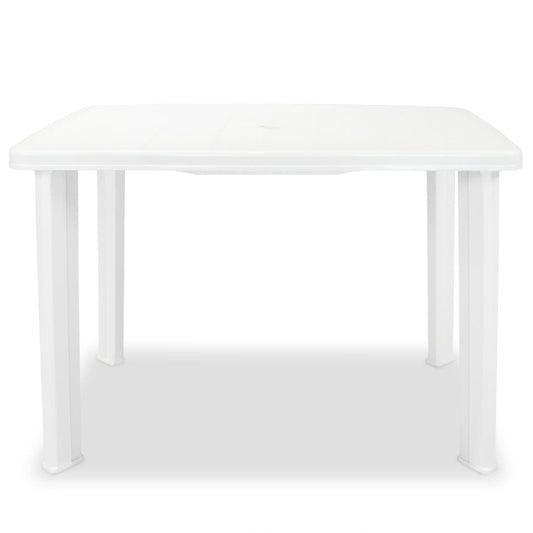 Tavolo da Giardino Bianco 101x68x72 cm in Plastica | homemem39