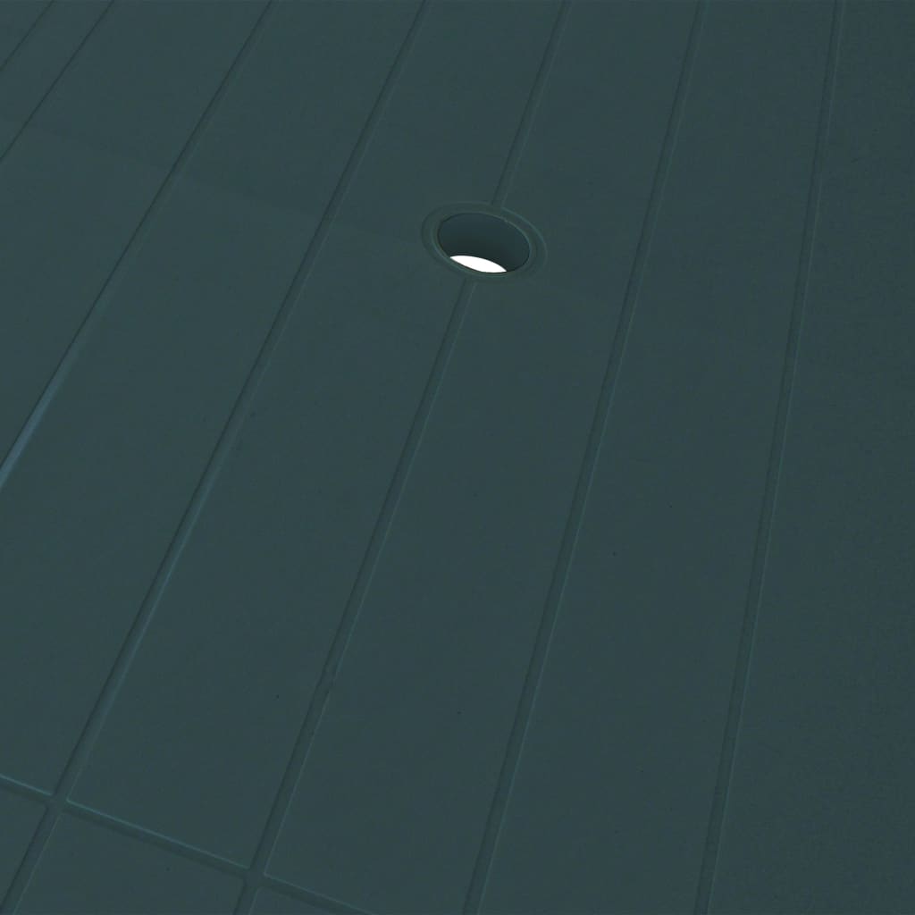 Tavolo da Giardino Verde 126x76x72 cm in Plastica