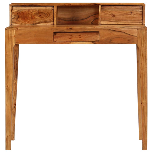 Scrivania con Cassetti in Legno Massello 88x50x90 cm - homemem39