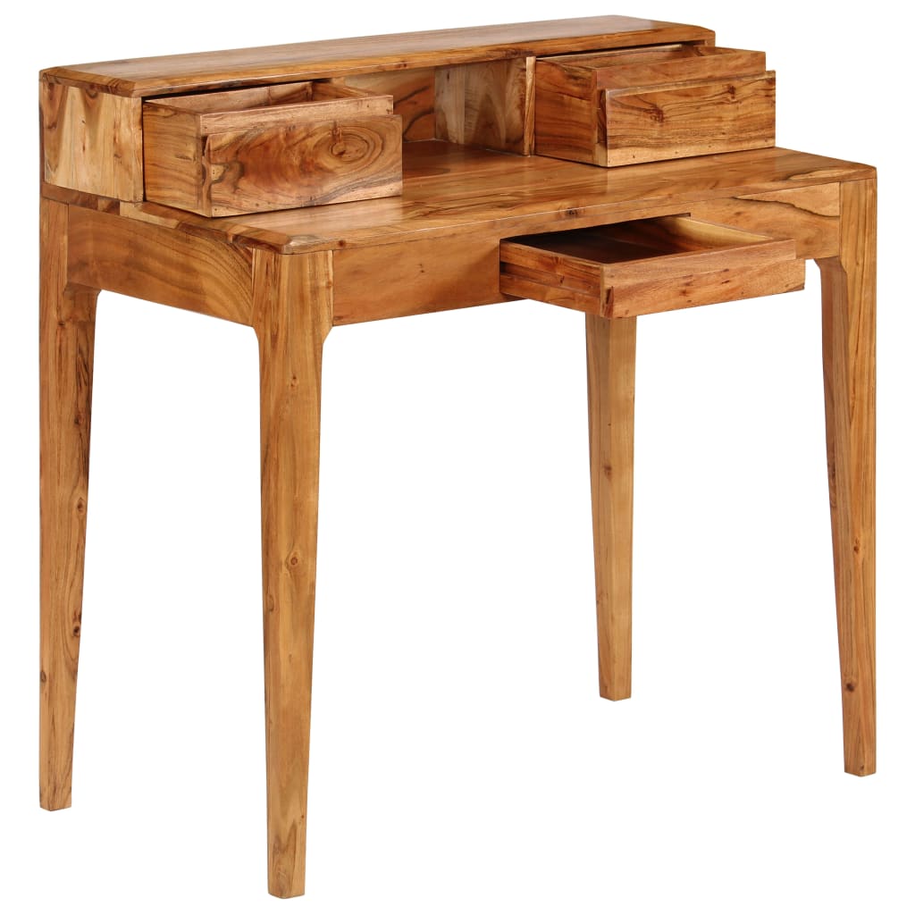 Scrivania con Cassetti in Legno Massello 88x50x90 cm - homemem39