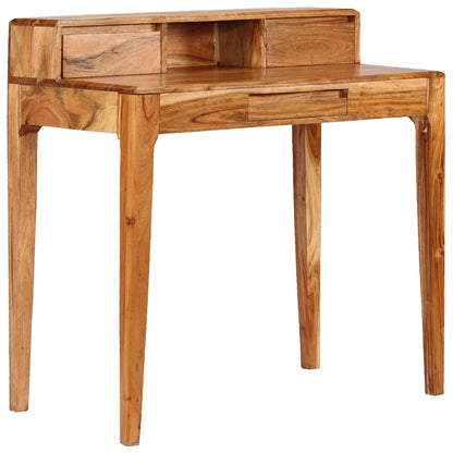 Scrivania con Cassetti in Legno Massello 88x50x90 cm - homemem39