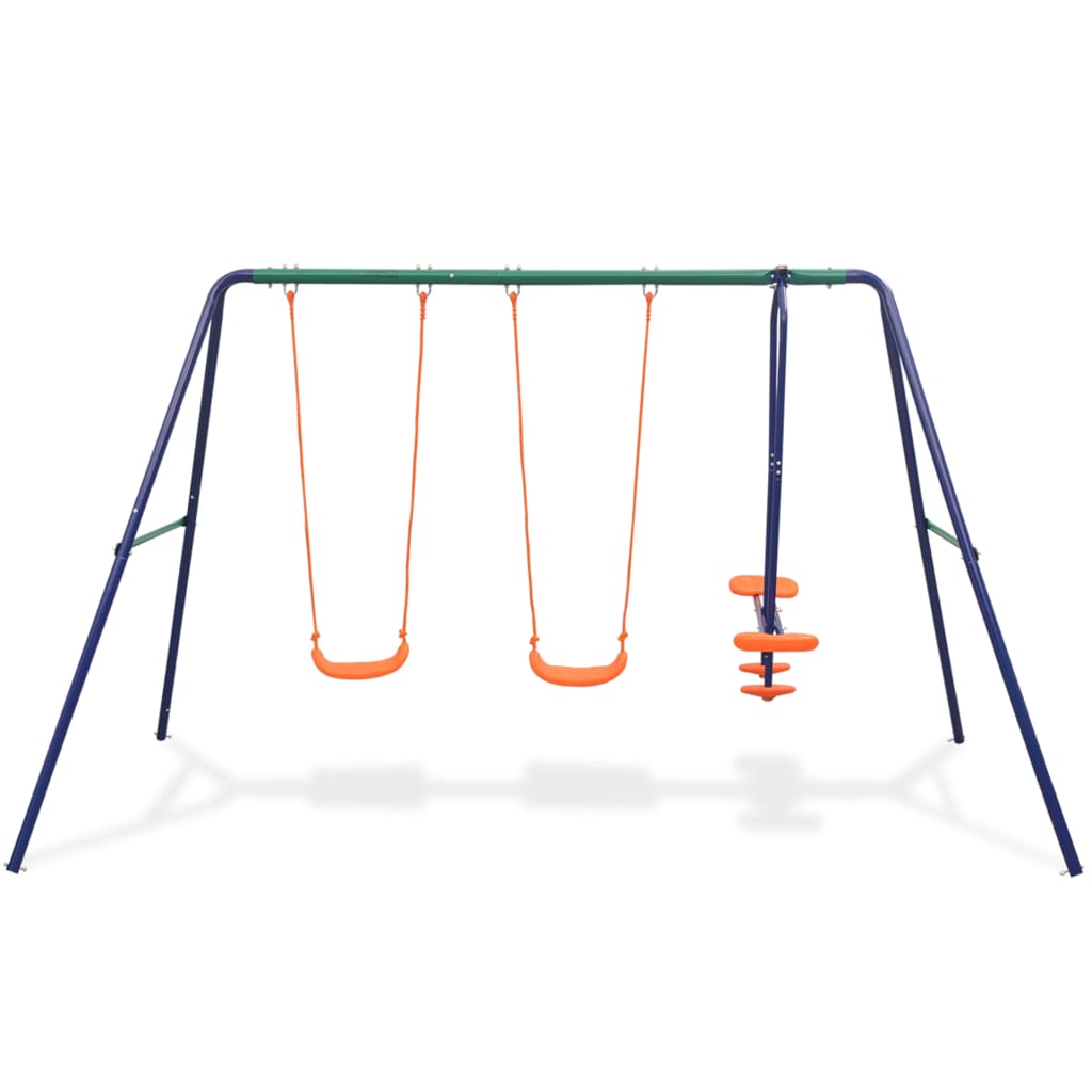Set Altalene con 4 Sedili Arancione | homemem39