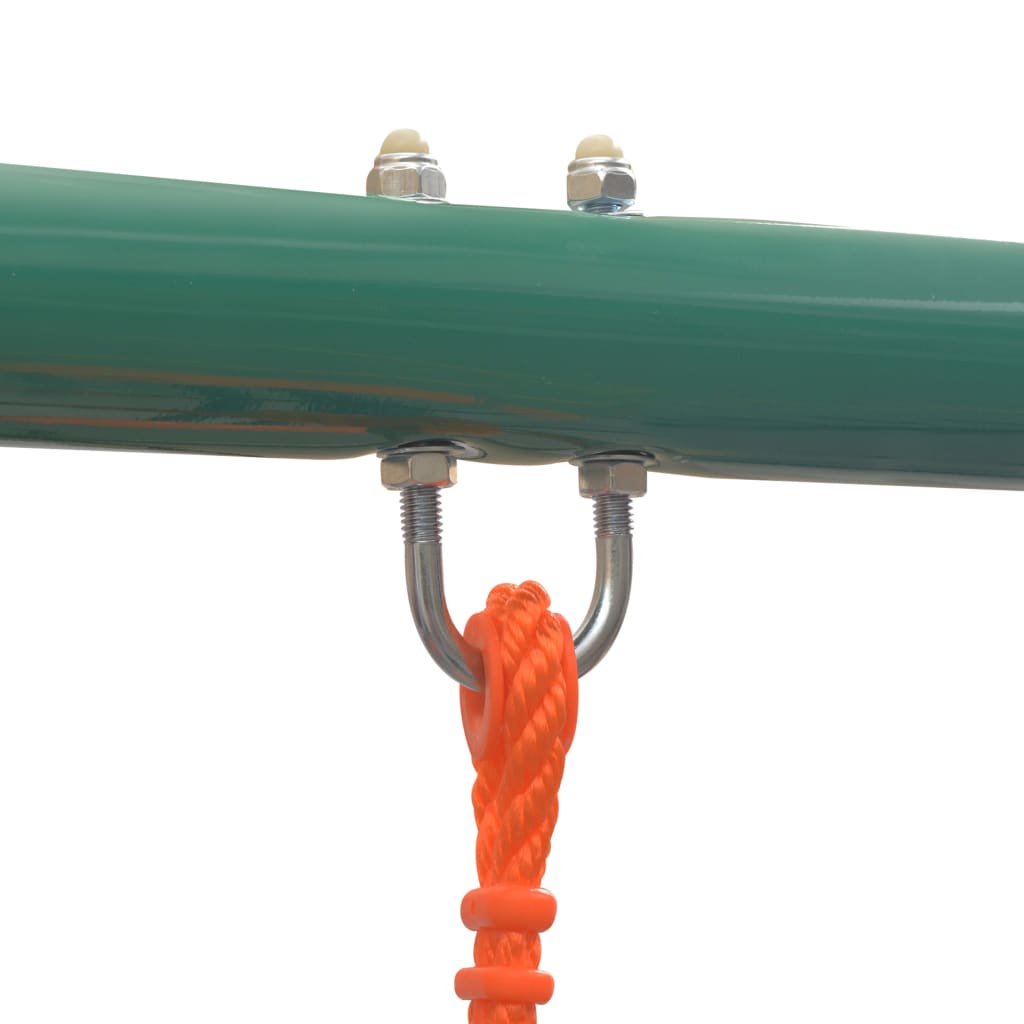 Set Altalene con Scivolo e 3 Sedili Arancione - homemem39