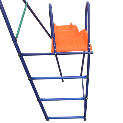 Set Altalene con Scivolo e 3 Sedili Arancione | homemem39