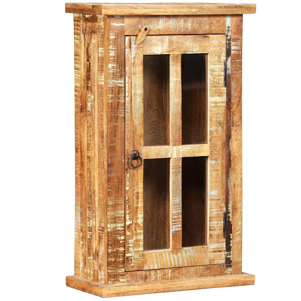 Armadietto a Muro in Legno Massello di Recupero 44x21x72 cm