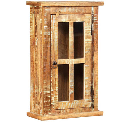 Armadietto a Muro in Legno Massello di Recupero 44x21x72 cm