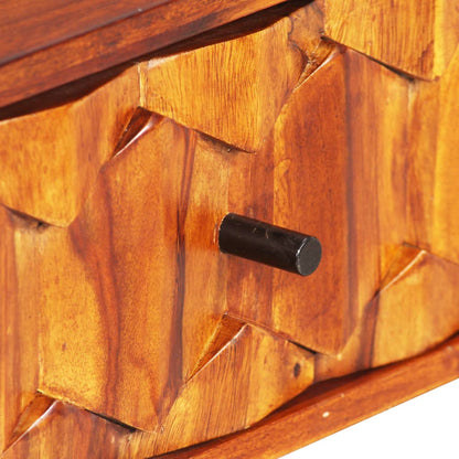 Scrittoio in Legno Massello di Acacia 118x50x76 cm - homemem39
