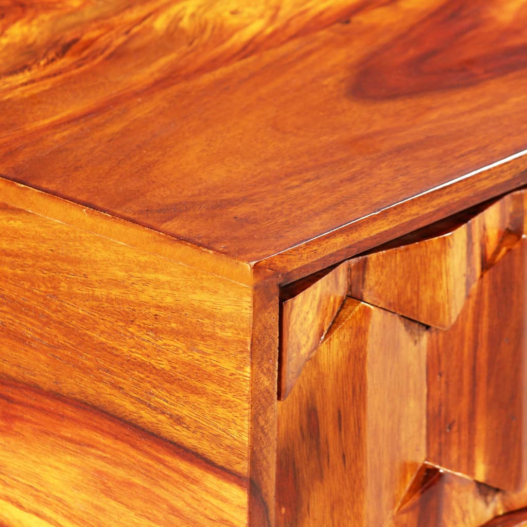 Scrittoio in Legno Massello di Acacia 118x50x76 cm - homemem39