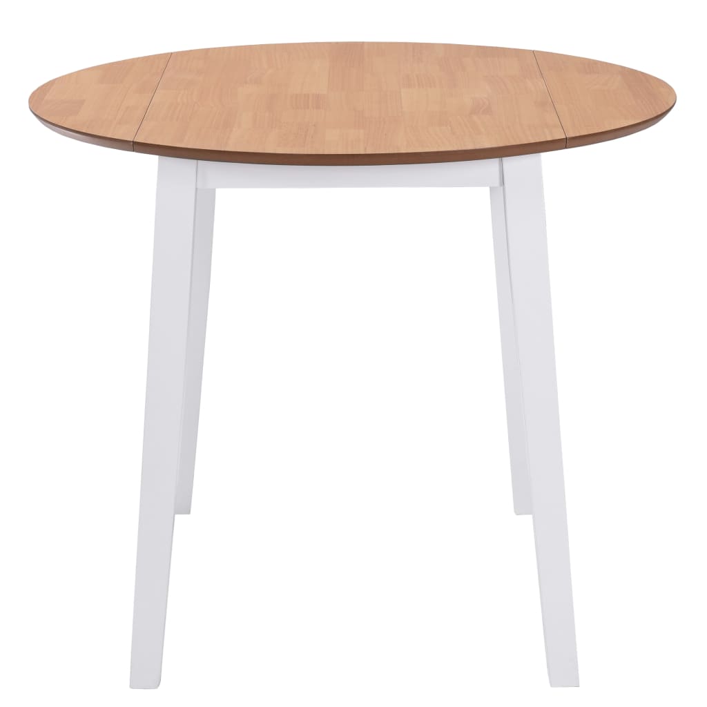 Tavolo per Sala da Pranzo con Ali Rotondo in MDF Bianco | homemem39