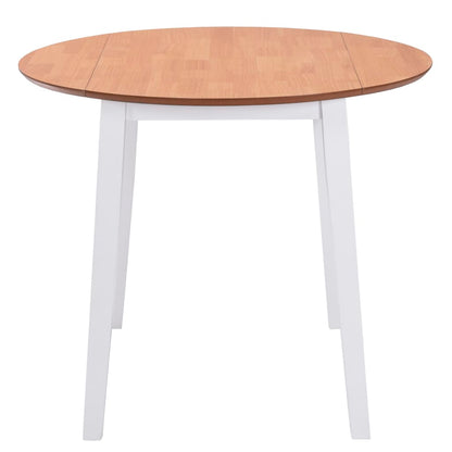 Tavolo per Sala da Pranzo con Ali Rotondo in MDF Bianco | homemem39