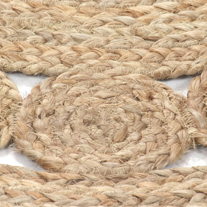 Woven Jute Rug with 90 cm Round Design