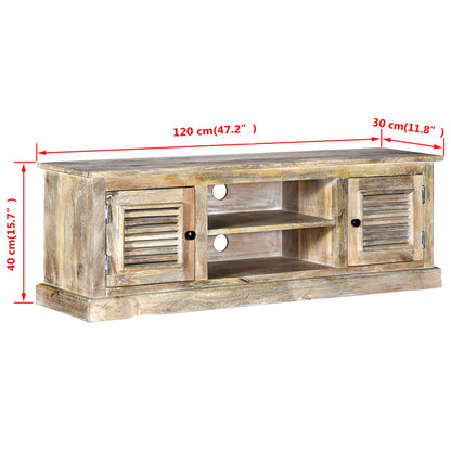 Mobile Porta TV in Legno Massello di Mango - homemem39