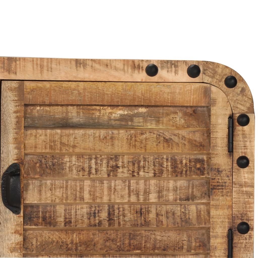 Credenza in Legno Massello di Mango 120x30x76 cm - homemem39