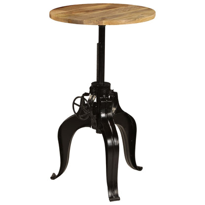 Tavolo da Bar in Legno Massello di Mango 60x(76-110) cm