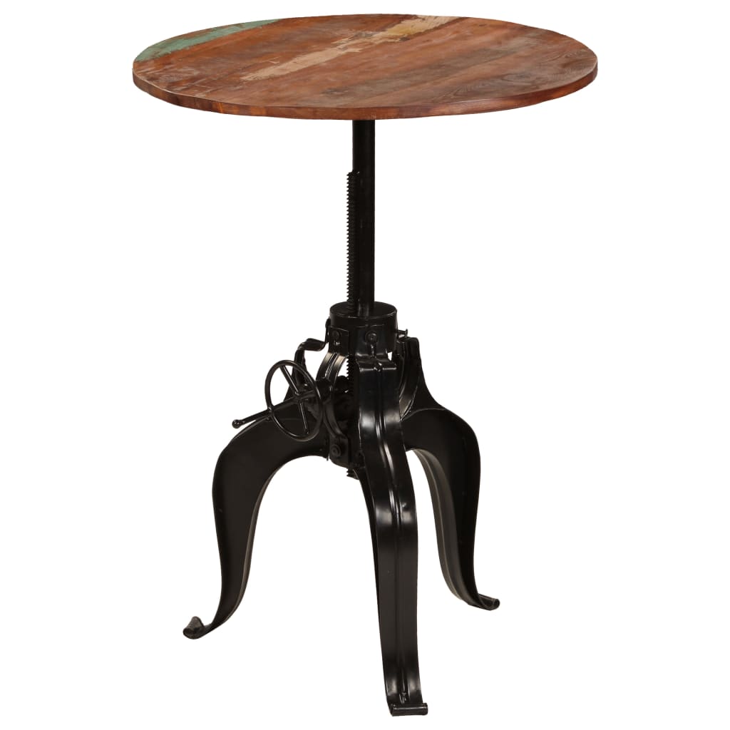Tavolo da Bar in Legno Massello di Recupero 75x(76-110) cm | homemem39
