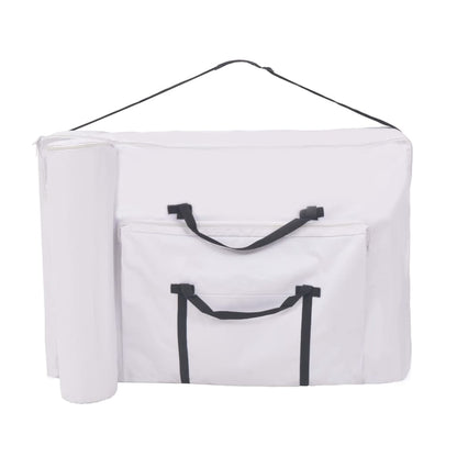 Lettino da Massaggio Pieghevole 3 Zone Spessore 10 cm Bianco | homemem39