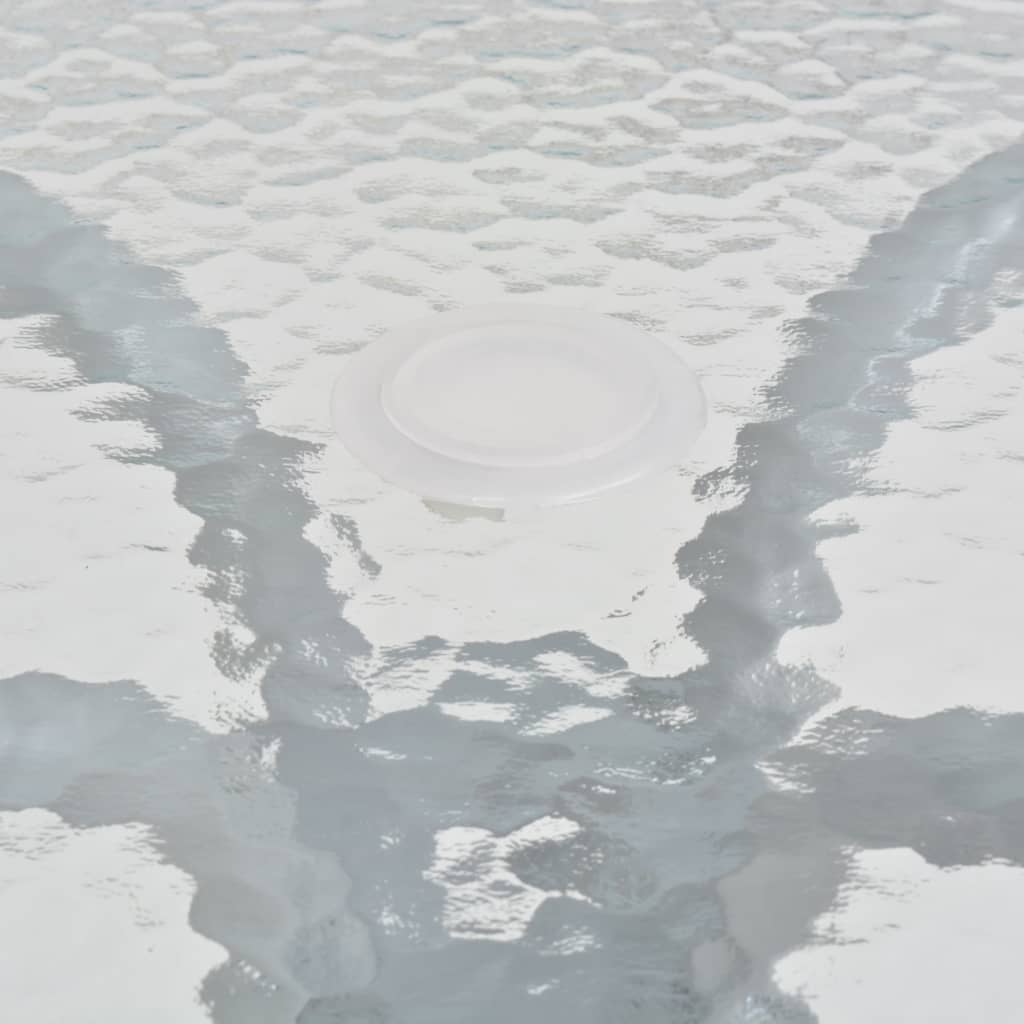 Set da Pranzo da Giardino 6 pz in Acciaio e Textilene Grigio - homemem39