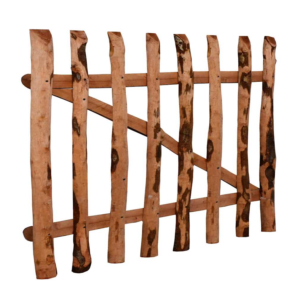 Cancello Singolo Recinzione Legno Nocciolo Impregnato 100x60 cm | homemem39