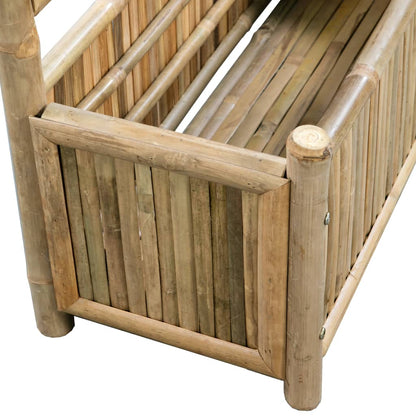 Letto Rialzato da Giardino con Graticcio in Bambù 70 cm | homemem39