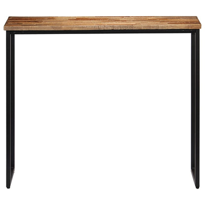 Console table in solid teak wood 90x30x76 cm