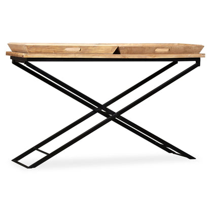 Tavolino Consolle in Legno Massello di Mango 130x40x80 cm | homemem39