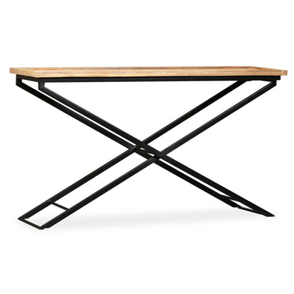 Tavolino Consolle in Legno Massello di Mango 130x40x80 cm | homemem39
