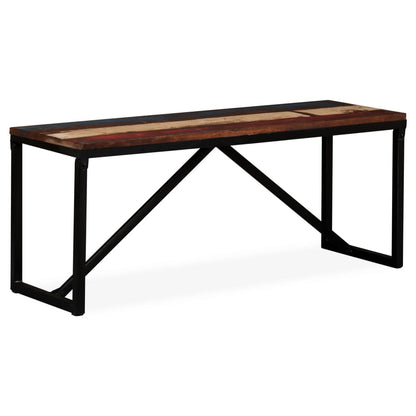 Panca in Legno Massello di Recupero 110x35x45 cm | homemem39
