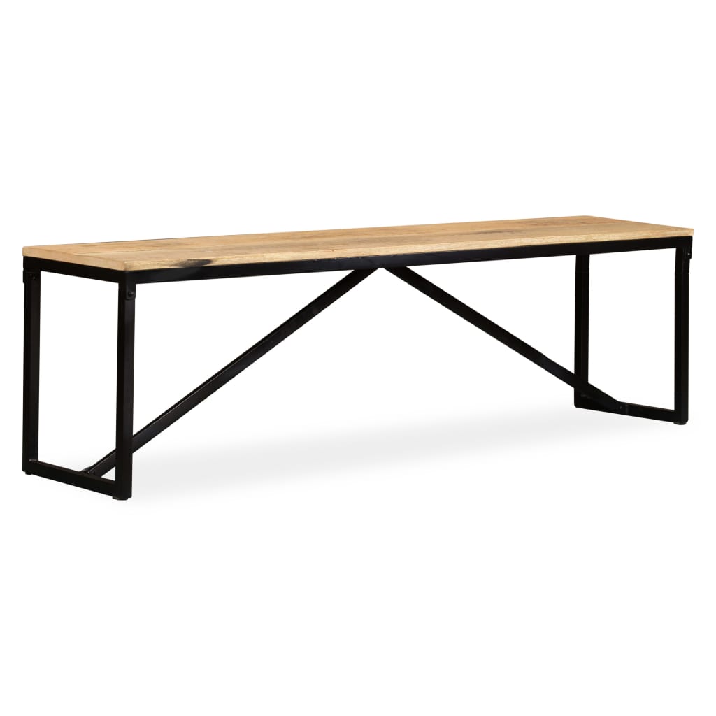 Panca in Legno Massello di Mango 160x35x45 cm | homemem39