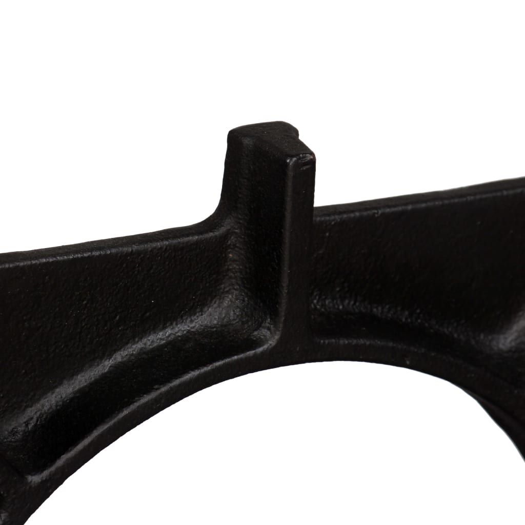 Gambe per Tavolino da Caffè 2 pz a Forma di O in Ghisa