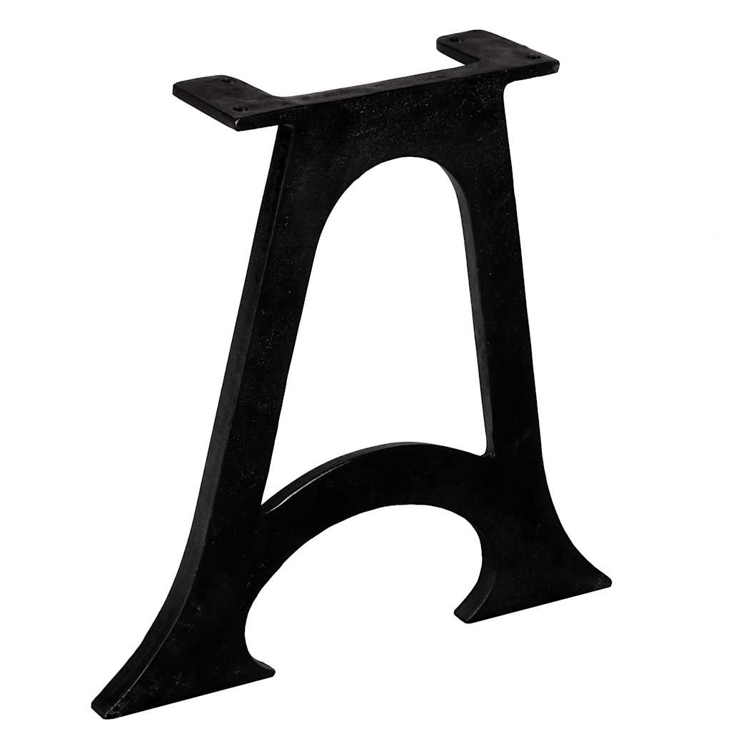 Gambe per Tavolino da Caffè 2 pz Base ad Arco Forma di A Ghisa