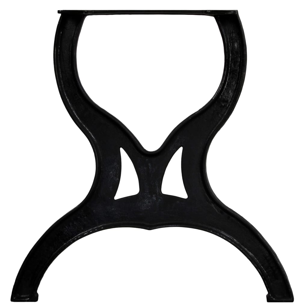 Gambe per Tavolo da Pranzo 2 pz a Forma di X in Ghisa | homemem39