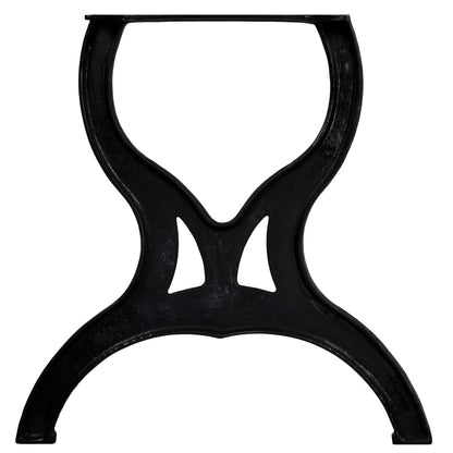 Gambe per Tavolo da Pranzo 2 pz a Forma di X in Ghisa | homemem39