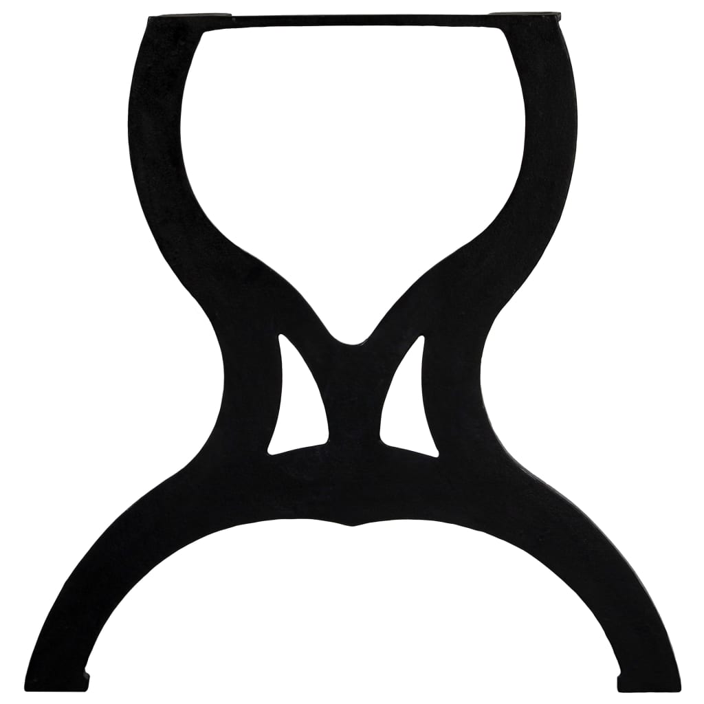 Gambe per Tavolo da Pranzo 2 pz a Forma di X in Ghisa | homemem39