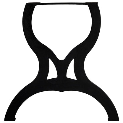 Gambe per Tavolo da Pranzo 2 pz a Forma di X in Ghisa | homemem39