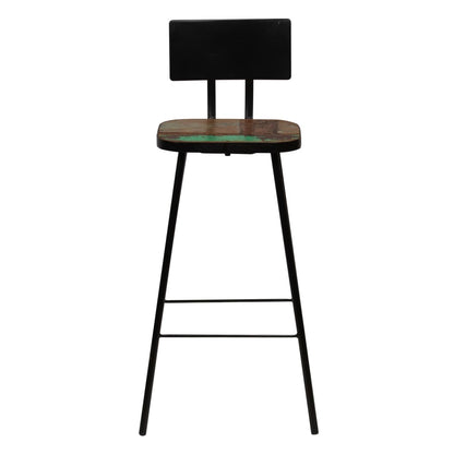 Set da Bar 5 pz in Legno Massello di Recupero Multicolore - homemem39