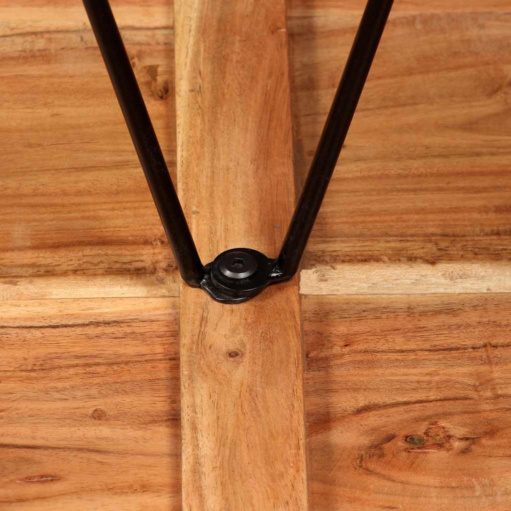 Tavolino da Bar in Legno Massello di Acacia 60x60x107 cm | homemem39