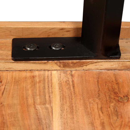 Tavolino da Bar in Legno Massello di Acacia 60x60x107 cm | homemem39