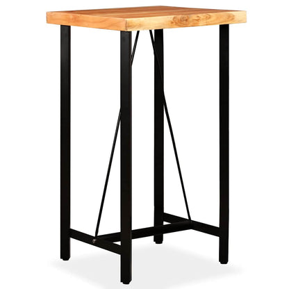 Tavolino da Bar in Legno Massello di Acacia 60x60x107 cm | homemem39
