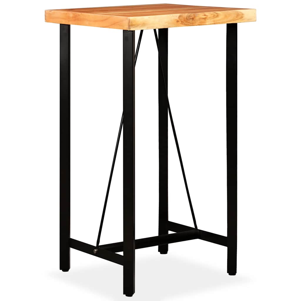 Tavolino da Bar in Legno Massello di Acacia 60x60x107 cm | homemem39