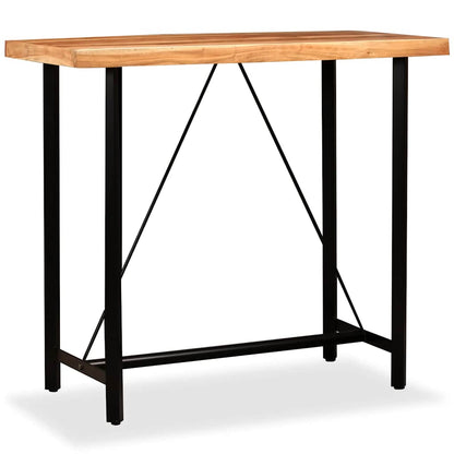 Tavolino da Bar in Legno Massello di Acacia 120x60x107 cm | homemem39